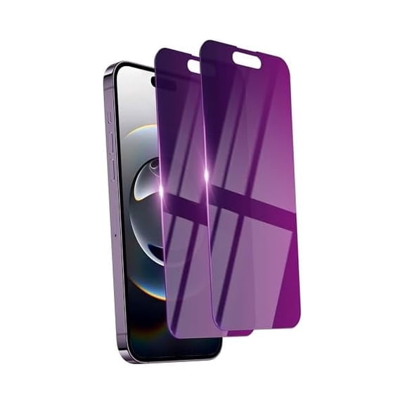 2 Pack Privacy Screen Protector for iPhone 16e/Se 4 2025 Tempered Glass 6.1inch Private Saver Anti-Spy Anti-Blue Light Eye Protection Anti-Scratch Full Coverage