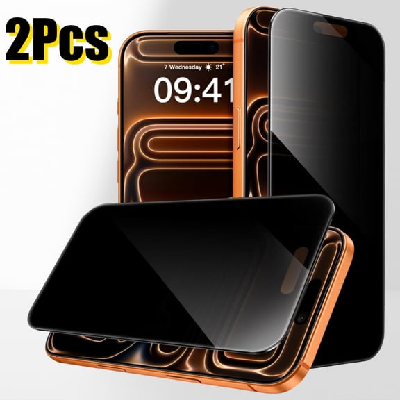 2 Pack Privacy Screen Protector for iPhone 17 Air [6.6 inch], Camera Lens Protector, Anti-Spy Tempered Glass Film [9H Hardness], Dynamic Island Compatible, Case Friendly