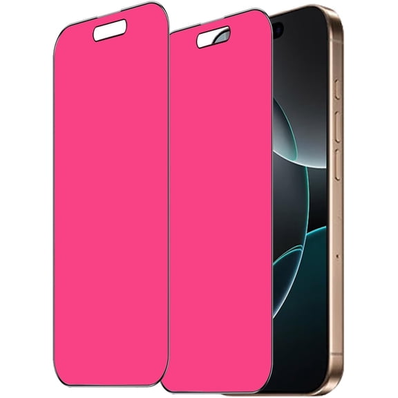 2 Pack Privacy Tempered Glass Anti-blue Anti-Spy Screen Protector Film Designed for iPhone 14 Pro Max 6.7 inch Anti-peeping Electroplated Mirror Gradient Colorful Anti-scratch 9H Hardness