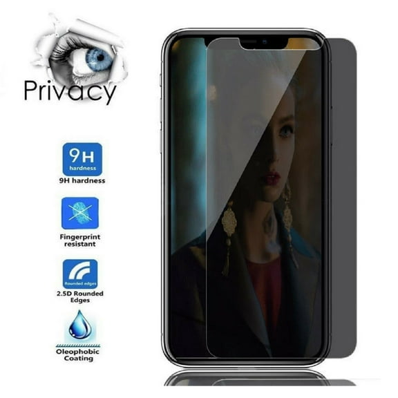 [2-Pack] Privacy Tempered Glass Screen Protector (Anti-Scratch, Anti-Fingerprint, Bubble Free) For Apple iPhone 13 Pro