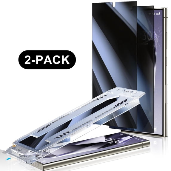 2-Pack Privacy Tempered Glass Screen Protector For Samsung Galaxy S26 with Easy Installation Auto-Alignment Kit