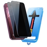 MAGIC JOHN 2 Pack Privacy Screen Protector for iPhone 18 Pro Max 9H Hardness Shatterproof Tempered Glass,Auto Dust-Elimination Bubble-Free Easy Install