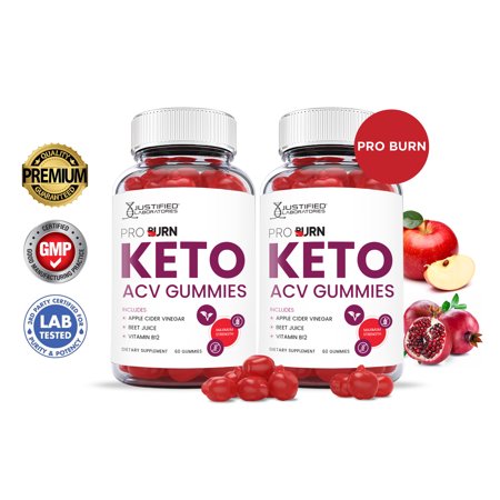 (2 Pack) Pro Burn Keto ACV Gummies 1000MG Dietary Supplement 120 Gummys