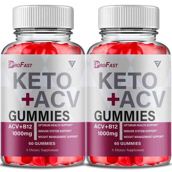 (2 Pack) Pro Fast Keto Weight Gummys, ProFast Keto Support (120 Gummies)