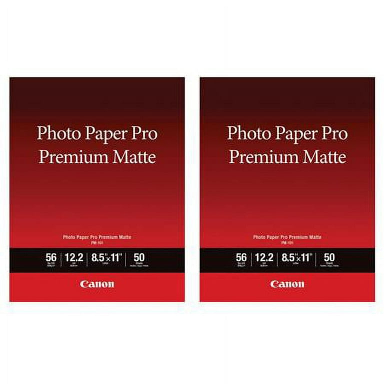 Canon Pro PM-101 Matte Premium Photo Paper, Size 8.5X11In/50 Sheets