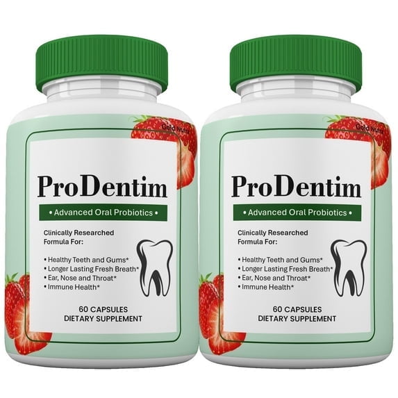 (2 Pack) ProDentim Capsules for Oral Health, Pro Dentim Pills for Gums and Teeth Probiotics, ProDentim Oral Supplement, 60 Capsules