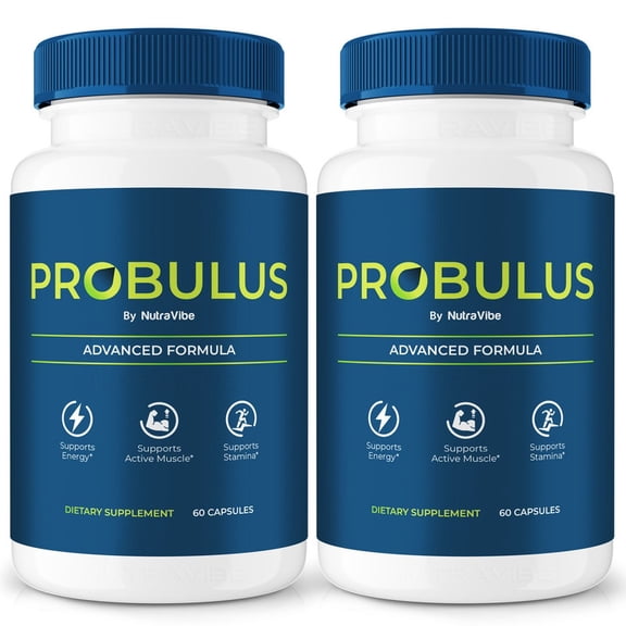 (2 Pack) Probulus Original Probulus Capsules with a Natural Daily Blend for Energy & Wellness | Clean, Gentle, Easy-to-Swallow Pills (120 Capsules)