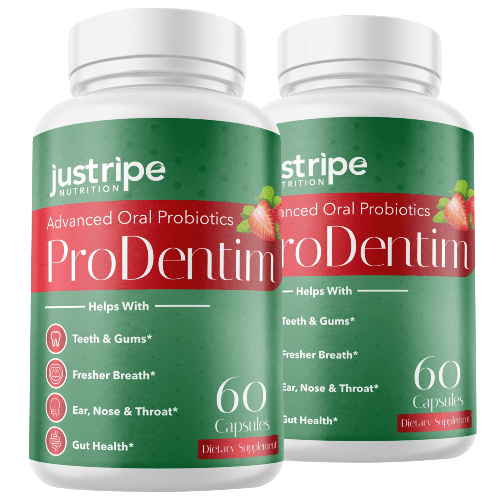 2 Pack Prodentim Oral Probiotics 40 Billion CFU Improve Teeth Gums Bad