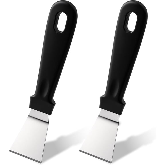 2-Pack Professional 3D Printer Scraper Tool - Heavy Duty Bent Blade Scrapers - Metal 3D Printer Spatula with Comfortable Grip for 3D Printing Resin Removal Model Stripping Cleaning Repairing