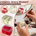 thumbnail image 1 of 2-Pack Professional Dual-Hole Cosmetic Pencil Sharpener for Eyebrow and Eyeliner Makeup Pencils, Portable Handheld Sharpener with Clear Shaving Cover, 1 of 7