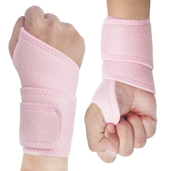 2 Pack Professional Wrist Brace , Carpal Tunnel Wrist Brace , Adjustable Reversible Support for Sports, Tendonitis, Carpal Tunnel & Arthritis Pain Relief