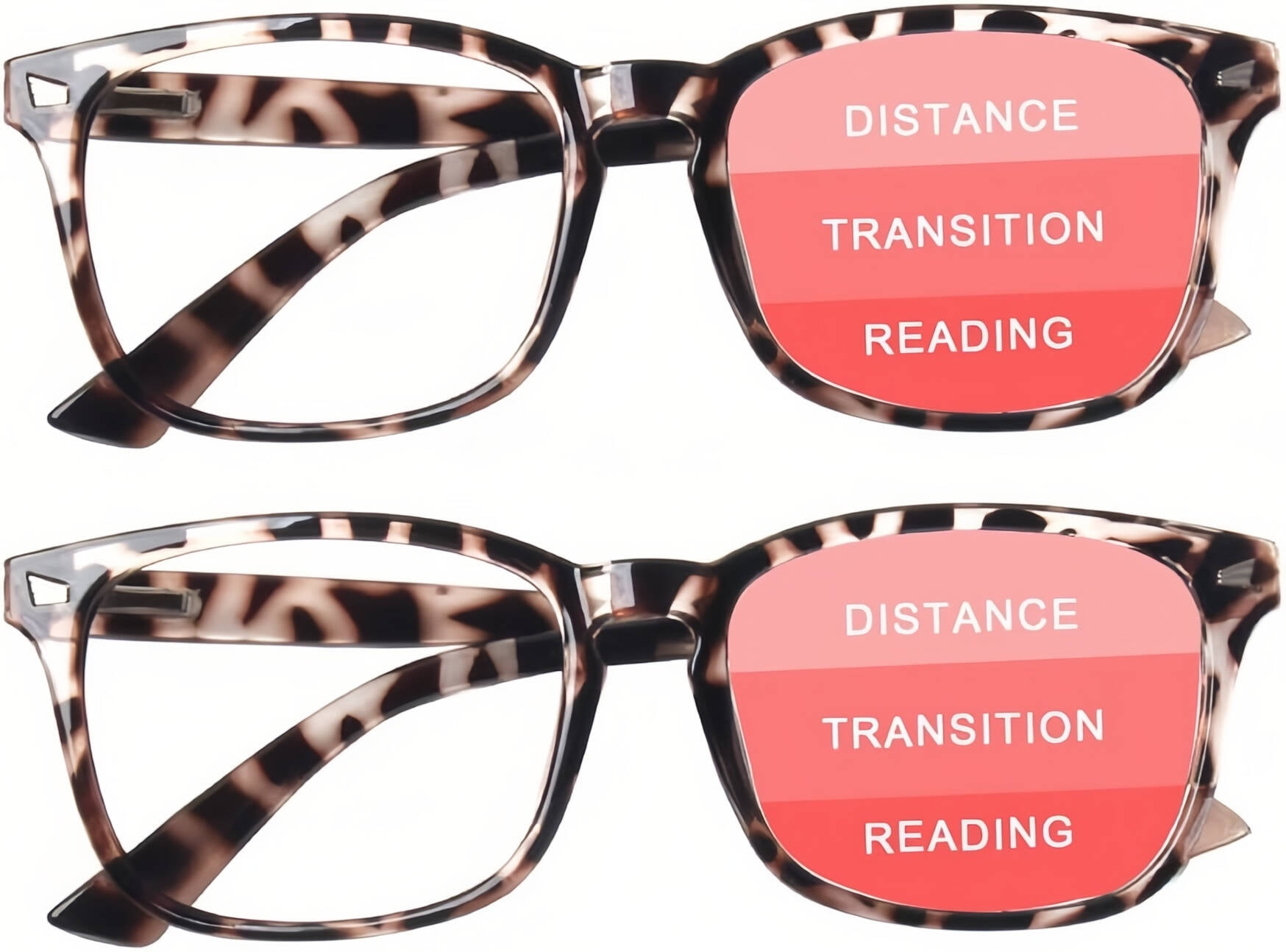 2-Pack Progressive Multifocal Computer Glasses Women Men Blue Light ...