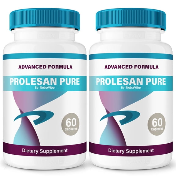(2 Pack) Prolesan Pure Natural Daily Pill Formula Designed to align with Fitness Goals, Support active Lifestyle & Body Balance | Just 2 Easy-to-Swallow Pills Daily (120 Capsules)