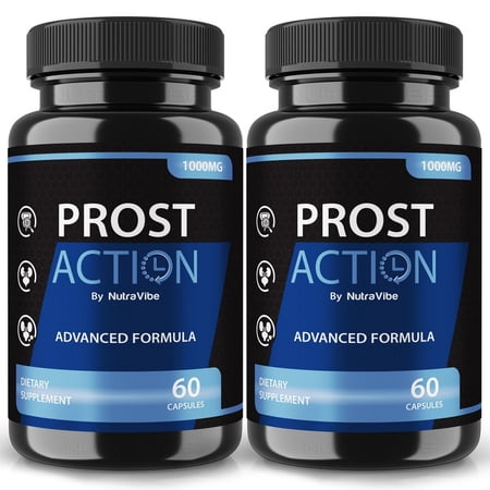 (2 Pack) ProstAction Capsules - Prost Action Prostate Support Formula with Natural Blend for Urinary Flow, Comfort & Balance | Easy-to-Swallow Daily Pills for Over-All Wellness (120 Capsules)