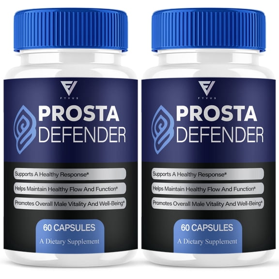 (2 Pack) Prosta Defender Premium Prostate Support Supplement Pills (120 Capsules)
