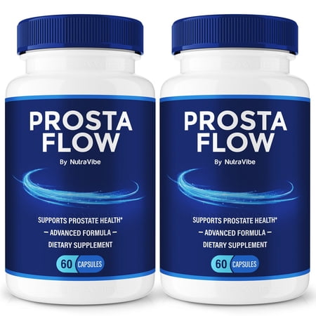(2 Pack) Prosta Flow - Official ProstaFlow Pills For Prostate Heath, All Natural Formula To Support Control, Energy & Overall Well-Being, Review (120 Capsules)