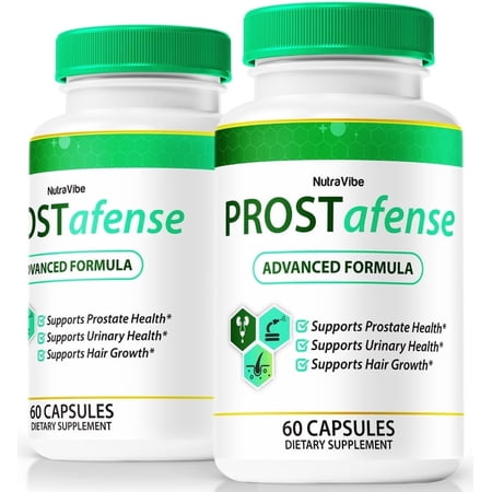 (2 Pack) Prostafense Capsules - Official ProstAfense Pills For Prostate Heath, All Natural Formula To Support Control, Energy & Overall Well-Being, Prost Afense Review (120 Capsules)