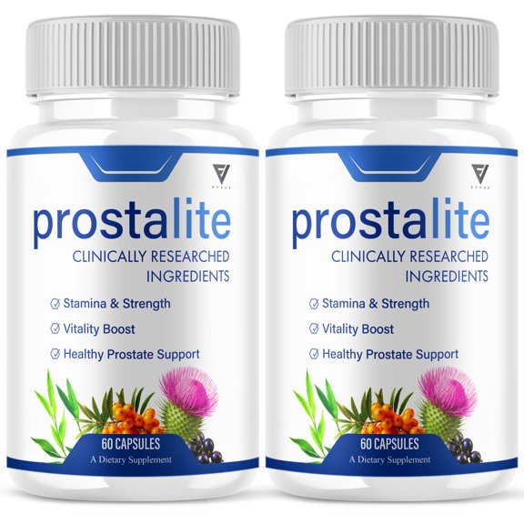 (2 Pack) Prostalite Male Capsule, Prosta lite Support (120 Capsules)