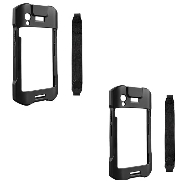 2 Pack Protective Case with Hand Strap Compatible for Zebra TC21 TC26 Mobile Barcode Scanner, Shockproof Anti-Drop Cover for Industrial PDA Data Collector