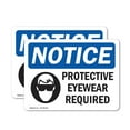 thumbnail image 1 of (2 Pack) Protective Eyewear Required Sign, 1 of 7