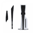 thumbnail image 1 of 2-Pack Protective Vinyl Skin Decals Full Coverage Dust-Proof Compatible with PS5 Pro Console-Carbon Fiber-Black, 1 of 6