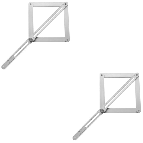 2 Pack Protractor Miter Measuring Angle Finder Goniometer for Accurate Woodworking and Projects