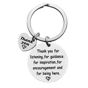 (2-Pack) Puawkoer Appreciation Keychain Coworker From Womens Change Purse Wallet Friend Colleague Goodbye Thank Ring Key You Retirement Farewell Motivation Lanyard Rings and C
