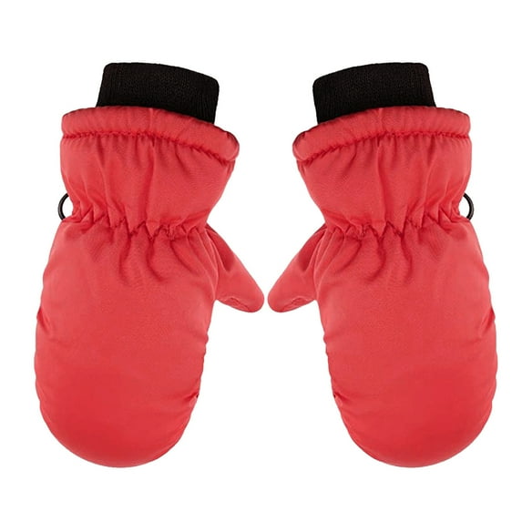 (2-Pack) Puawkoer Toddler Mittens Water-Proof Skiing Girls Gloves 4-7 Gloves Toddler Snow Gloves Kids Gloves Ski Kids Baby Winter Mittens Winter Gloves for Toddler Girl