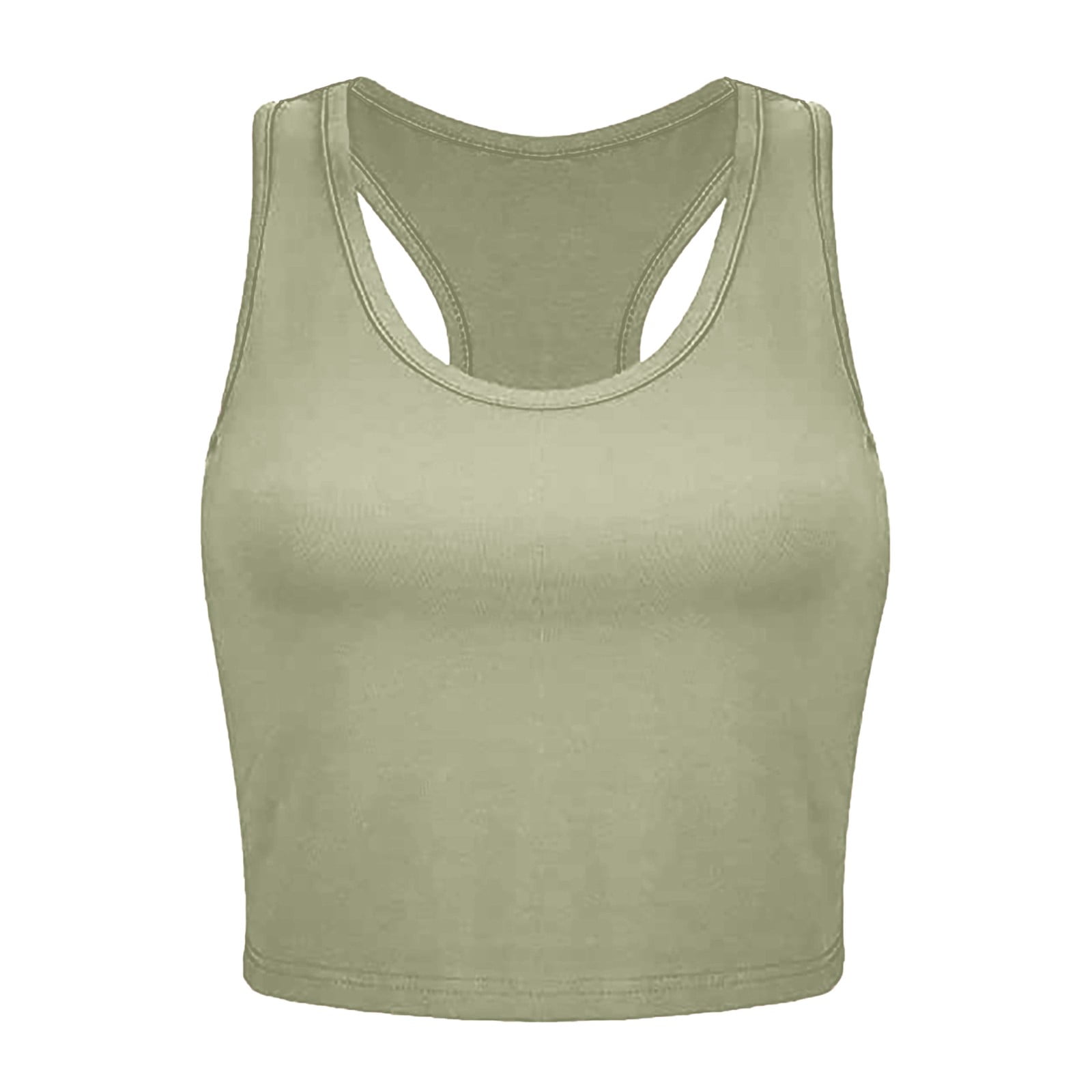 2-Pack) Puawkoer Women Casual Sunrise Print Fitted Top Women Tank