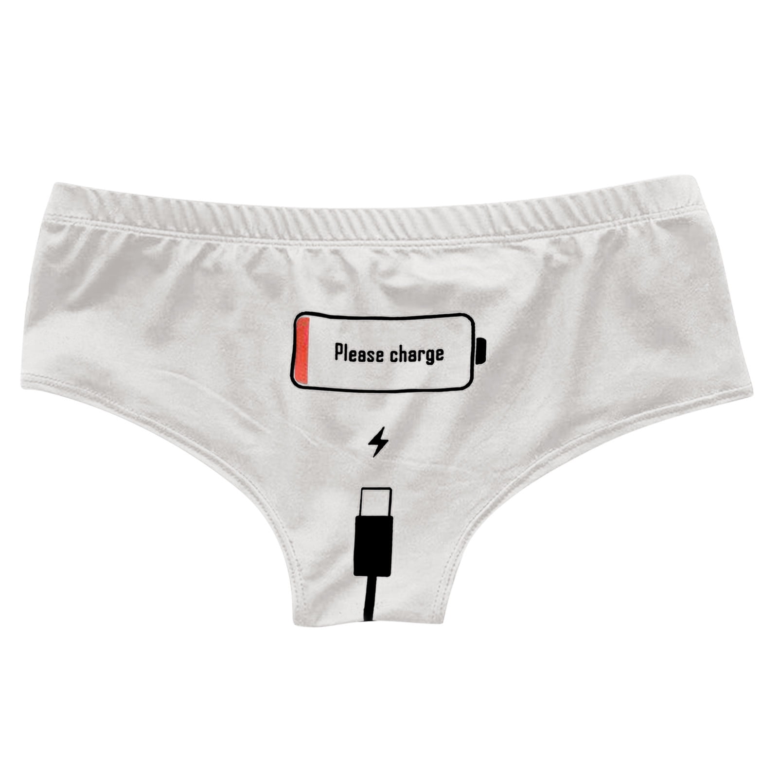 (2Pack) Puawkoer Womeny Print Panties Womens Fitness Underwear Stretch