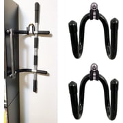 2 Pack Pull-Up Bar Wall Mounted Display stand, Pull Up Bar Storage Organization Rack for Home Gym, Holder Up to 20Lbs - No Pull Up Bar - Can't be used for strength training