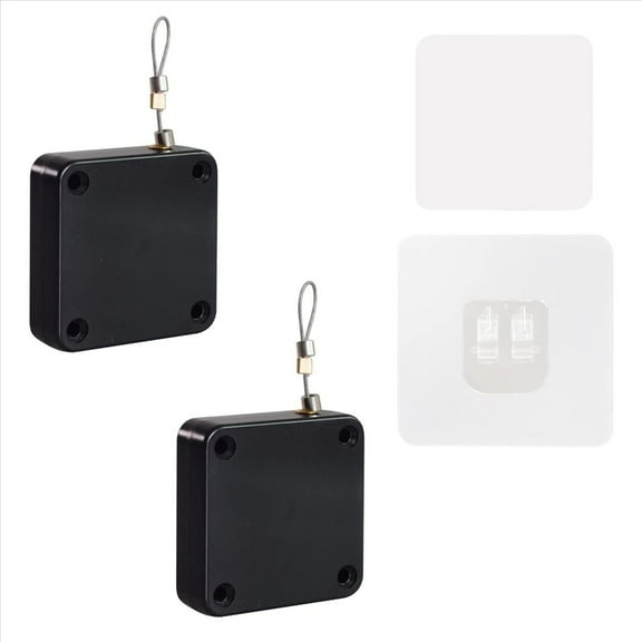 2 Pack Punch-Free Automatic Door Closer, Automatic Door Closer with Tunnel Pull, Door Closer for Home, Office (500G)