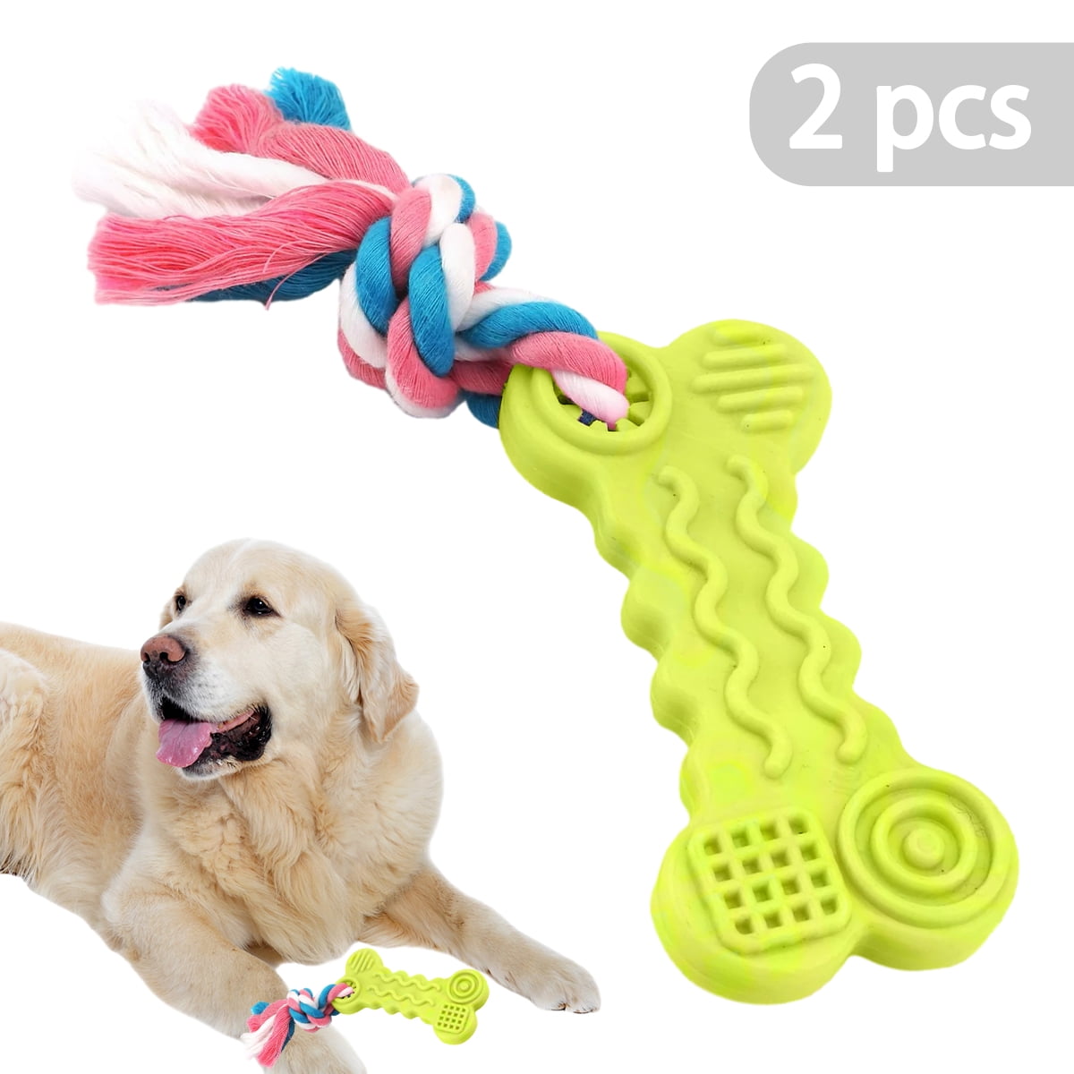 Doggy Play Mat with Puppy Chew Toys, Teething Ropes, Dental Grade Quality