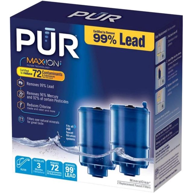 2 Pack Pur® RF9999 Water Filter Replacement Compatible with Pur