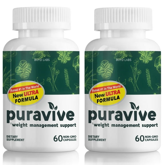 (2 Pack) Puravive Ultra Formula Weight Management Support - 60 Capsules