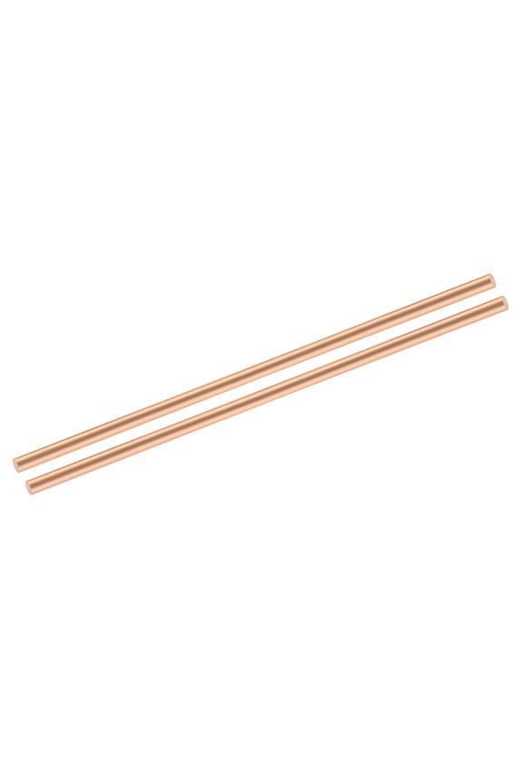 Pure Copper Round Rod Diameter Length Solid Copper Rod Lathe Bar Stock for Metal Craft 7 x 330mm 2pcs