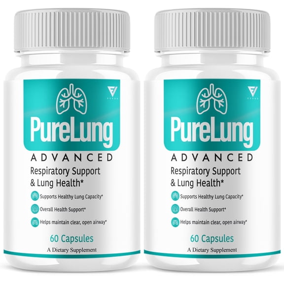 (2 Pack) Pure Lung Advanced Wellness Support, PureLung Health Supplement (120 Capsules)