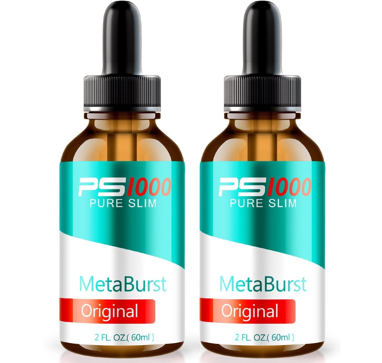 (2 Pack) Pure Slim Metaburst Drops, PureSlim Metaburst Advanced Formula Drops, Maximum Strength Drops for Weight Loss, Pure Slim Metaburst for Overall Health, Official Reviews (120 ml)