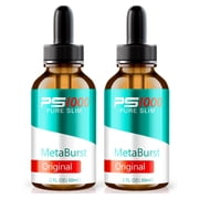 2 Pack Pure Slim Metaburst Drops, PureSlim Metaburst Advanced Formula Drops, Maximum Strength Drops for Weight Loss, Pure Slim Metaburst for Overall Health, Official Reviews 120 ml