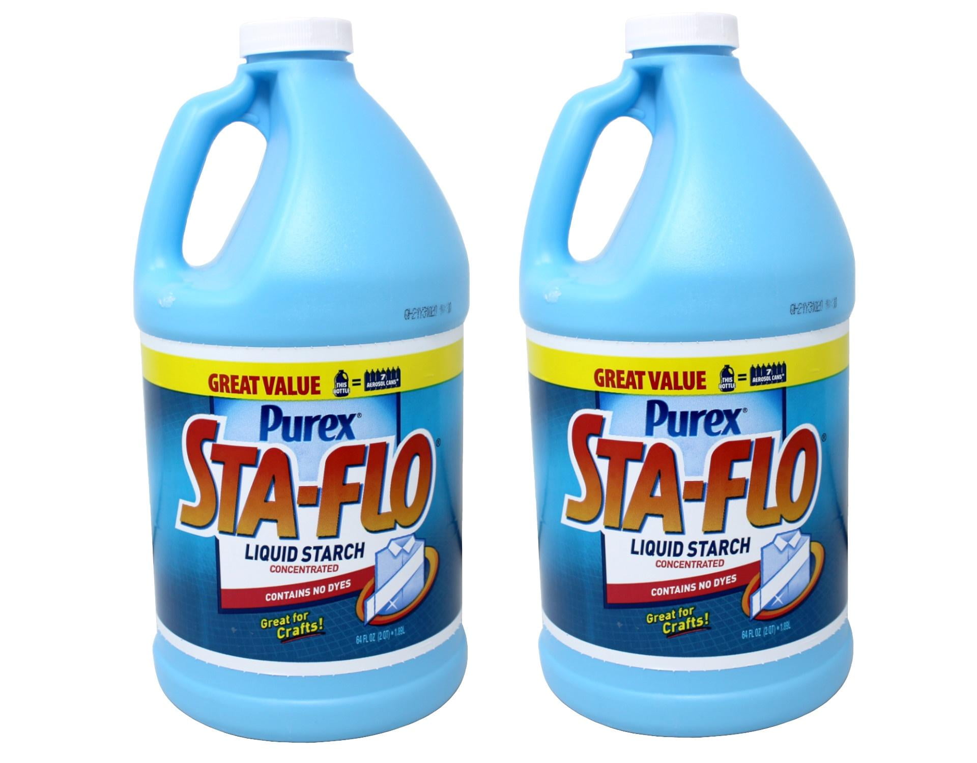 2 Pack Purex StaFlo Liquid Starch, Concentrated, Great for Crafts 64