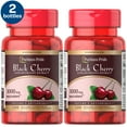 2 Pack Puritan's Pride Black Cherry 1000 mg Capsules, 100 Count