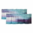 thumbnail image 1 of 2 Pack Purple Teal Valance for Window Mottled Graffiti Color Block Abstract Geometric Kitchen Valance Rod Pocket Short Curtain Topper Decorative Window Treatment for Living Room Bedroom 54"x18", 1 of 8