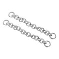 thumbnail image 1 of 2 Pack Purse Strap Extender 8.7-Inch, Bag Extender Chain Silver, Round Style, 1 of 7