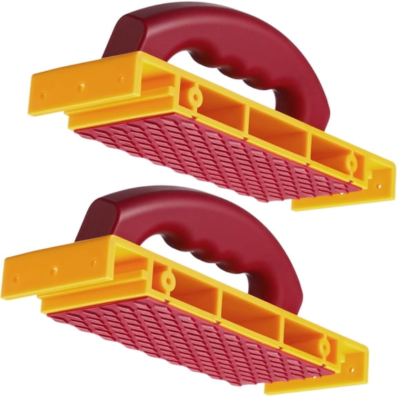 2 Pack Push Block for Table Saw Safety Yellow Table Saw Accessories with Anti-slip Pad & Offset Handle for Improves Control Router Band Jointer Woodworking Shop