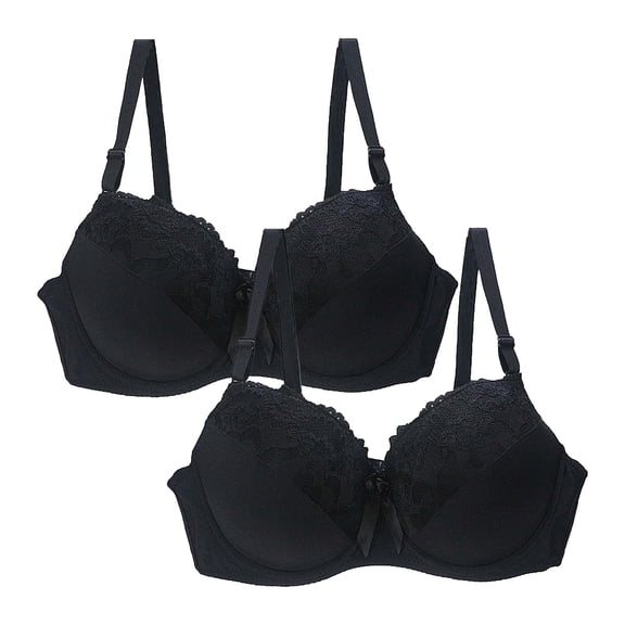 2 Pack Push up Sports Bras for Women Standard Back Bra Padded Sports Bras for Women Posture Corrector Bra for Women Front Cross Bras for Women Back Closure Bra Soft Back Closure Bra