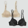 thumbnail image 1 of 2 Pack Push Up Lace Wing Bra, 1 of 1