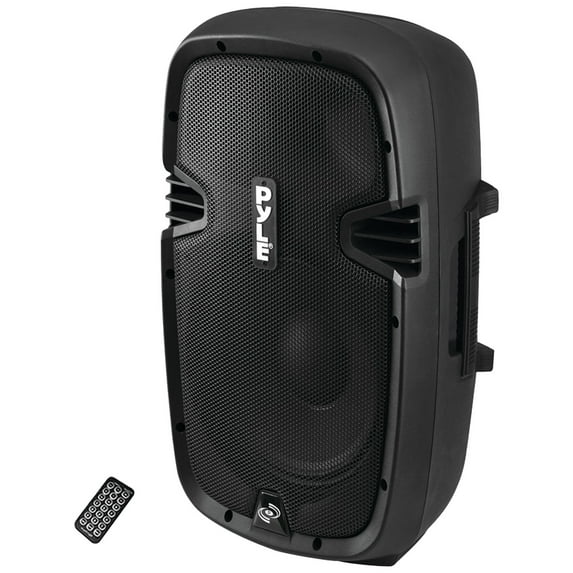 2 Pack Pyle Pro PPHP1537UB Bluetooth Loudspeaker PA Cabinet Speaker System & Gemini ST-PACK Speaker Stand Set