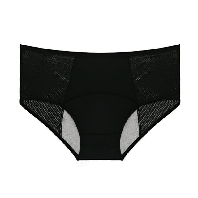 （2*Pack）Pzocapte High Waisted Leak Anti Camel Toe Underwear Proof Panties Underwear for