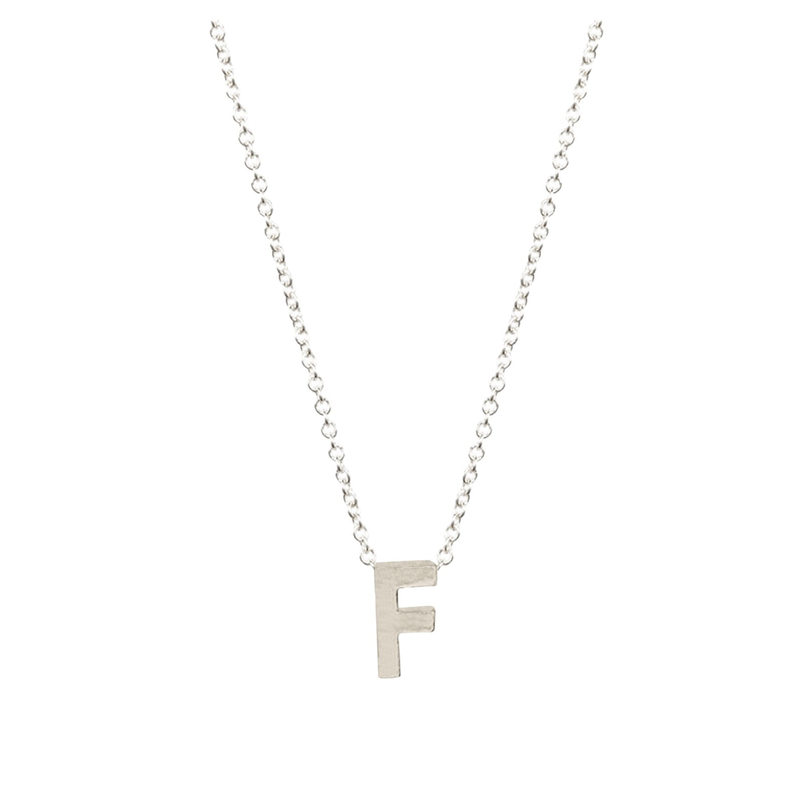 （2*Pack）Pzocapte Silver initial Necklaces Heart Shaped Necklace for