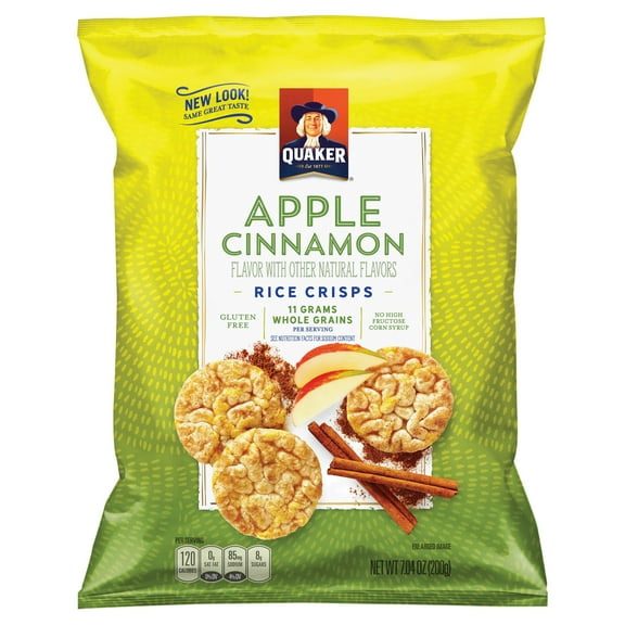 Quaker Apple Cinnamon Rice Crisps - 7.04 oz (Pack of 2)